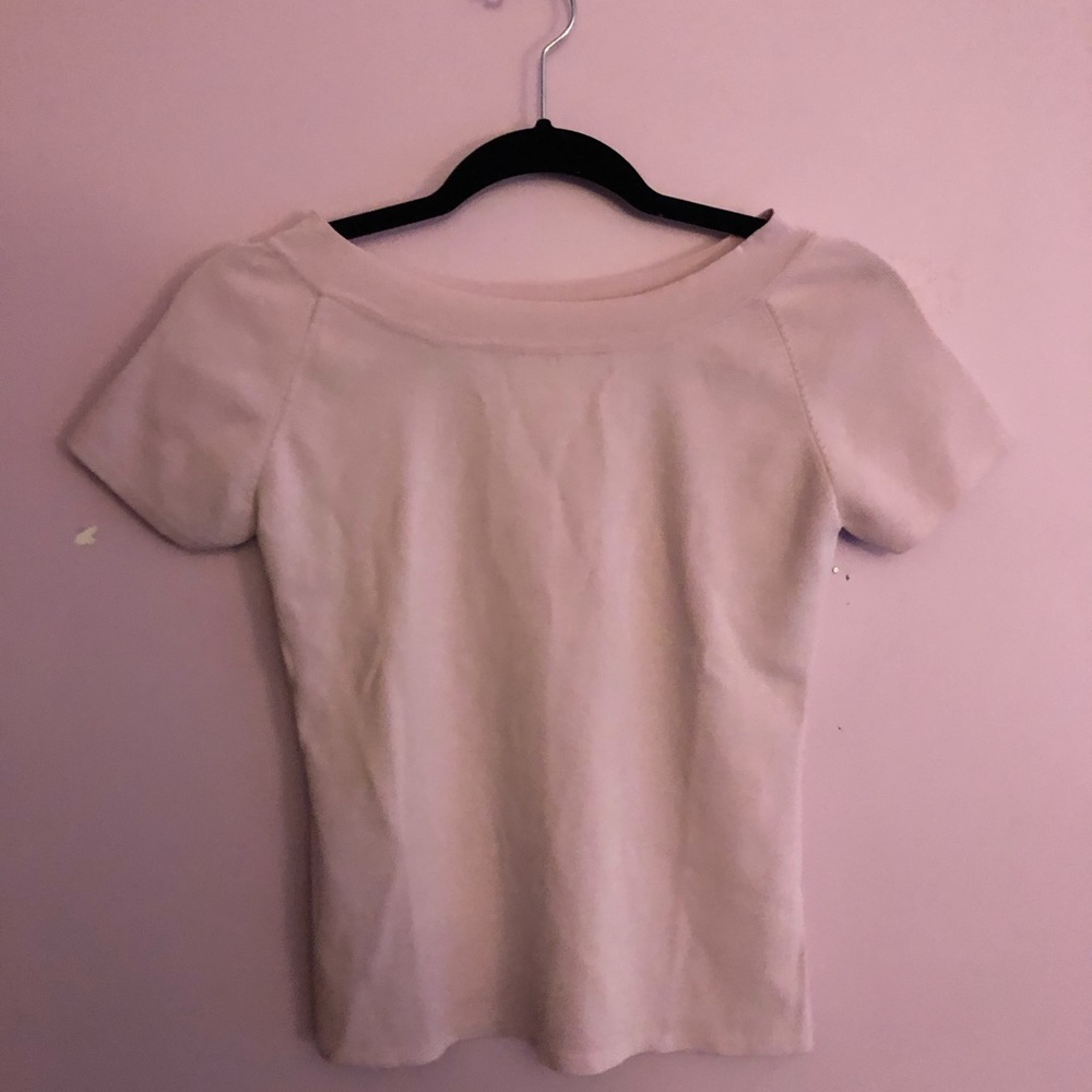 Light Pink Cropped Shirt